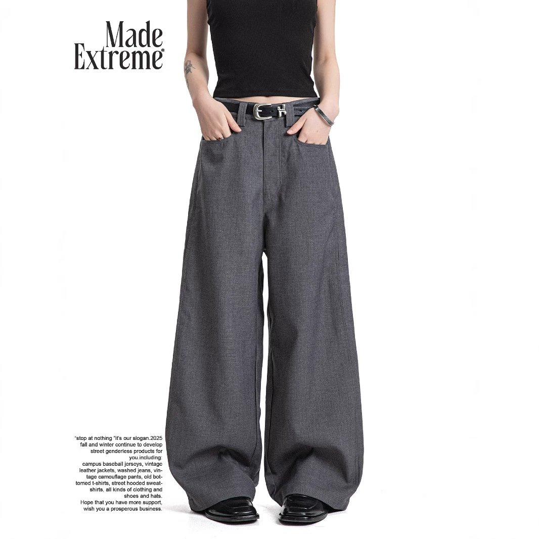 MEMADEEXTREME TR сатиновая основа Basic микро-морщинистые брюки cleanfit повседневные брюки