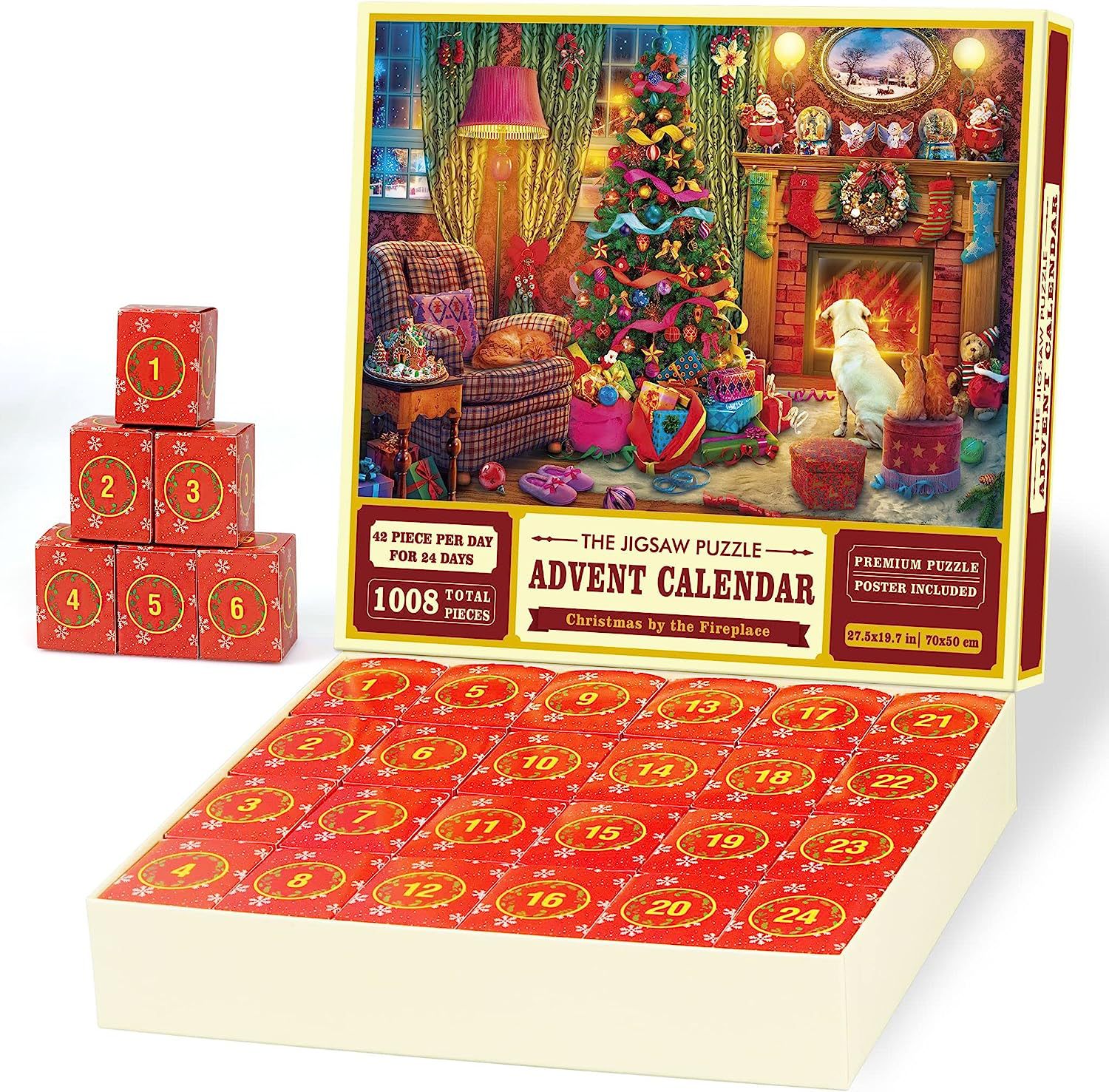 Adults Gender Christmas Cute Christmas House Christmas Tree Santa Claus Party Supplies Party Favors 1 Set