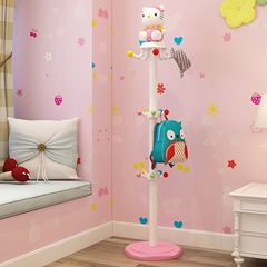 子供用コートラック衣類ラック床プリンセススタイル垂直漫画かわいい寝室シングルロッド子供部屋洋服ラック