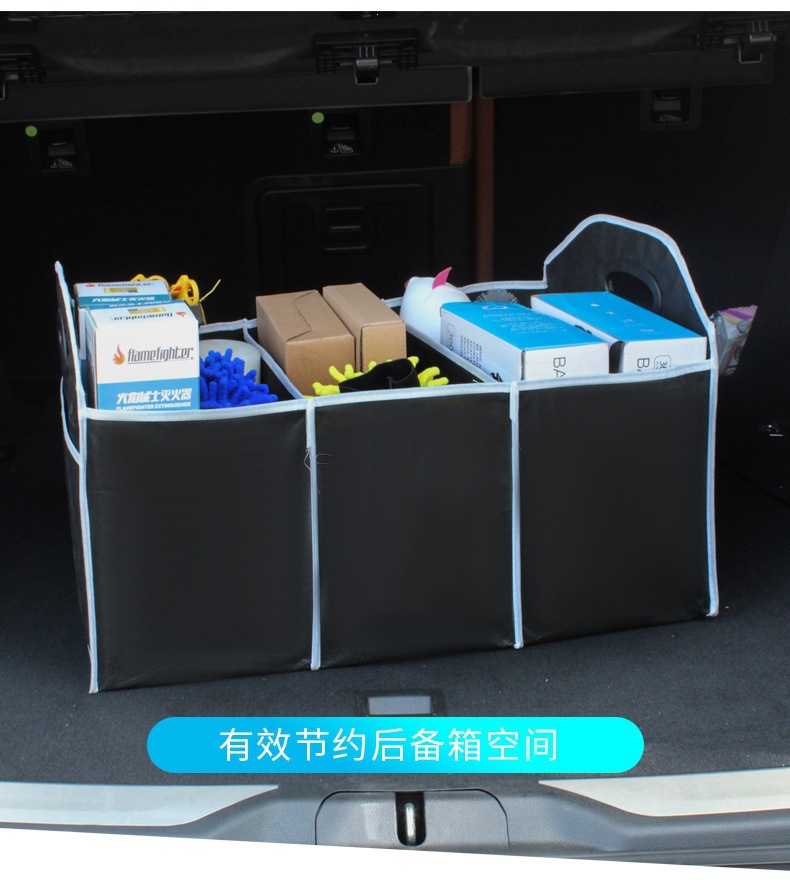 Foldable Car Storage Box, Car Trunk Storage, Non-Woven Storage Bag, Multi-Functional Car Organizer