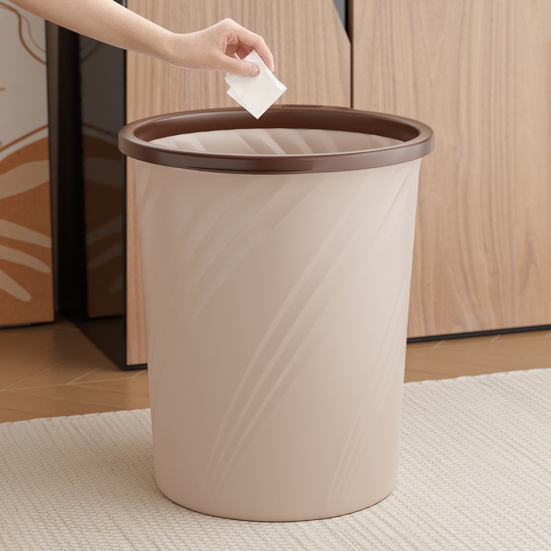 Free Shipping Trash Can Large Capacity Thickened Pressure Ring Living Room Kitchen Bedroom Trash Can Student Dormitory Hotel Paper Bash
