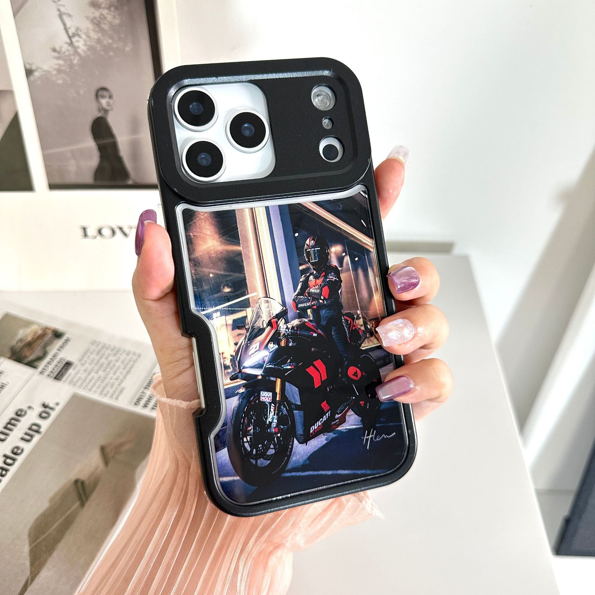 黑色边框帅气手机壳适用于中兴 ZTE A76 5G防摔全包 ZTE A35E/A56