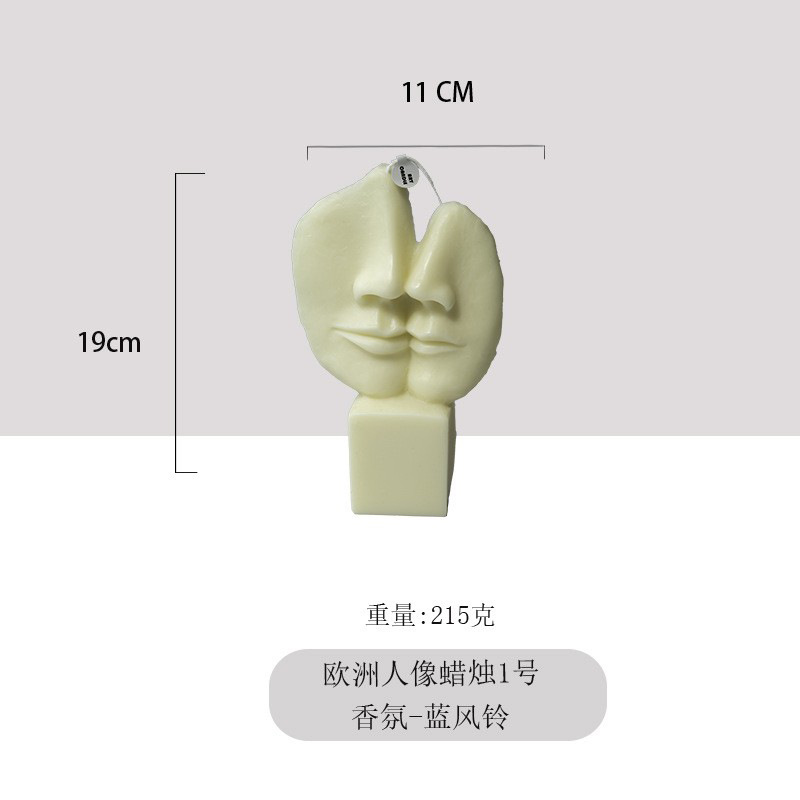Ventas transfronterizas calientes de figuras europeas en forma de velas de incienso de alta calidad decoración adornos al por mayor explosión