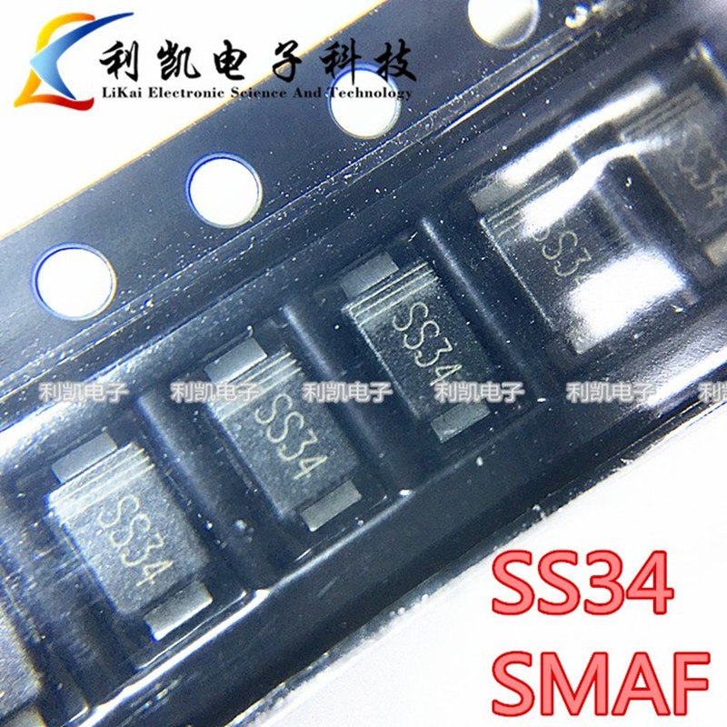 贴片二极管SS34 SS34F 超薄封装SMAF 足3A 40V 肖特基二极管