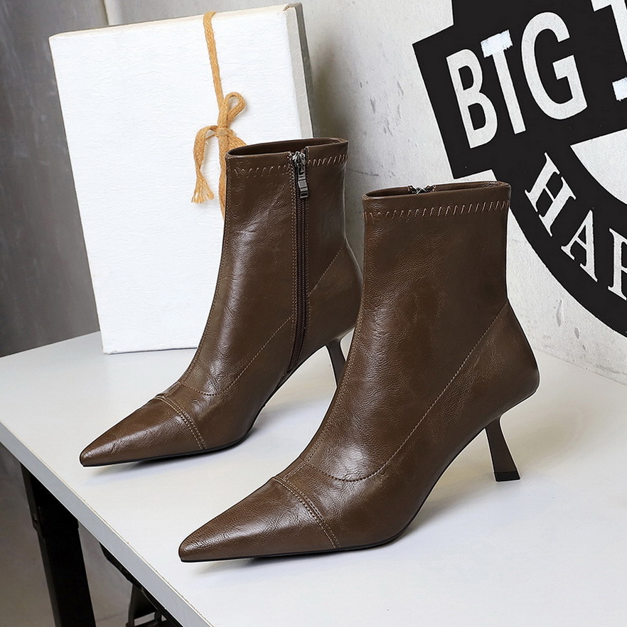 Genuine Leather High Pointed Toe Stiletto Over The Knee Boots_voghion.com