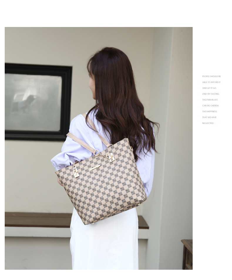 Cross-border 2024 new women's bag, European and American fashion trend printed six-piece set, mother and child bag, hand-held bag, shoulder crossbody bag undefined