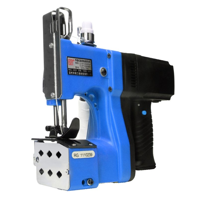 RuiGong 700 máquina de envasado eléctrico portátil 220V máquina de coser de alta velocidad mini máquina de coser máquina de trenzado máquina de envasado