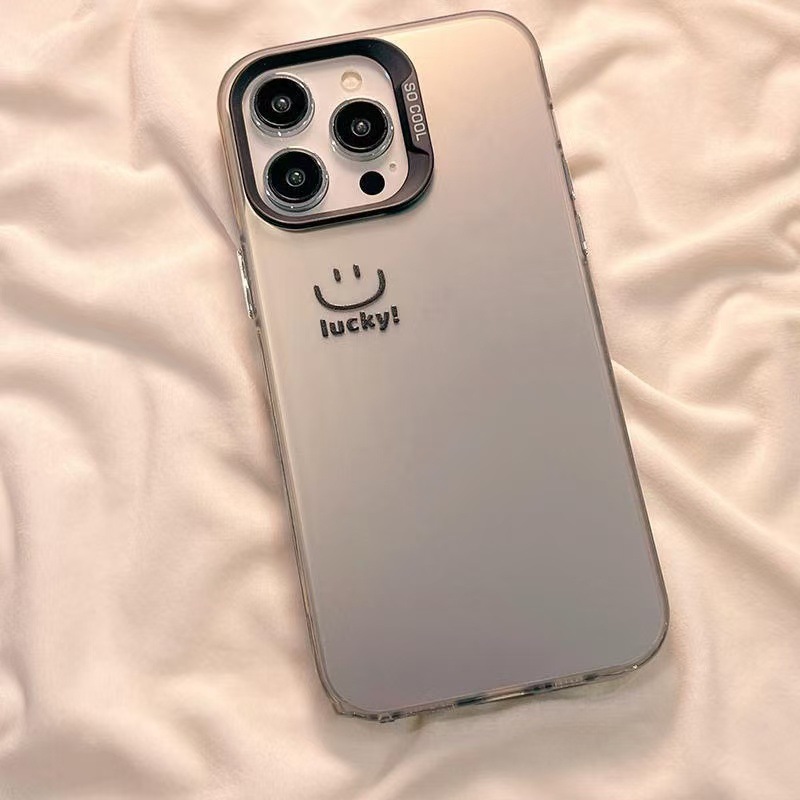 Color Silver Shell-Negro-Simple Lucky Smiley 98741