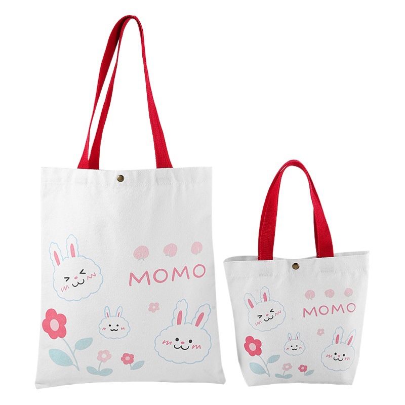 Estilo coreano ins estilo mano regalo pequeño bolso de lona portátil en blanco bolso artístico estudiante hombro bolsa de lona personalización