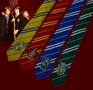 Harry Potter Tie Gland Findors Slytherin Ravenclaw Hufflepuff College Spot Wholesale