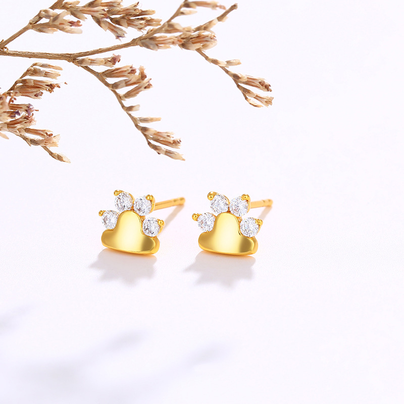 Xuping joyas animadas lindas garras de gato compactas pendientes de nicho de diseño femenino japonesas joyas de orejas coreanas al por mayor