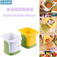 Potato Dicer, Kitchen Vegetable Fruit Cutter, Handheld Cucumber Strip Cutter, Household Ham Fruit Granulator, Chopping Tool