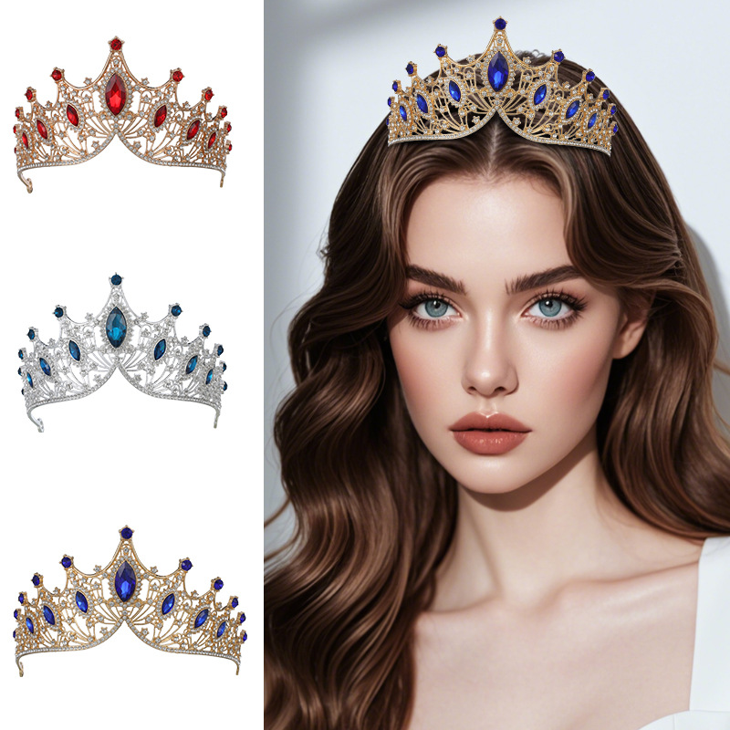 2024 tocadero de novia celebridad en línea tocadero de cabello de corona de alta calidad tocadero de novia de alta calidad de cumpleaños princesa de niños corona