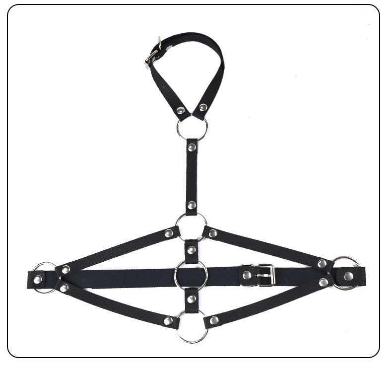 Adult Couple Restraint Kit with Handcuffs, Breast Restraint and Whip in Pink, Red or Black — detail image 26