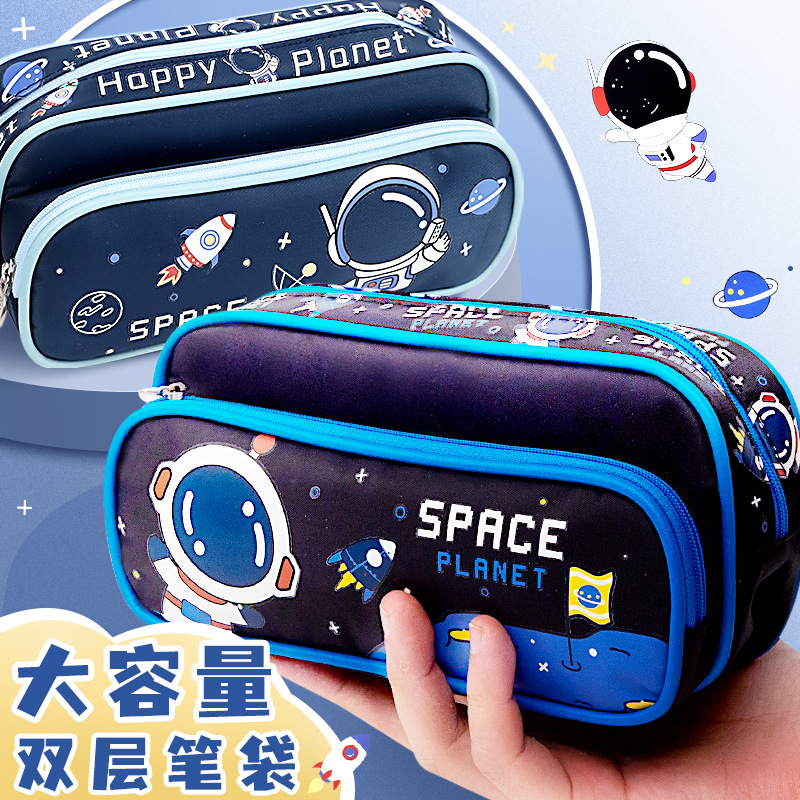 Capacious pencil case for students