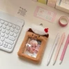 Caramel pudding card holder