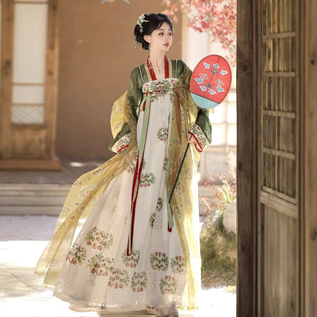 Оригинальный костюм династии Тан Hanfu женский 2025 новый нагрудный костюм, чтобы восстановить ветер