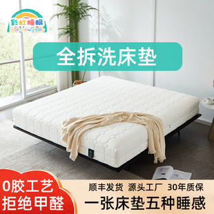 Rainbow Mattress Fully Removable and Washable Home Memory Foam Spine Protection Independent Spring Soft and Hard Dual-Use Kidsren's Hotel Simmons