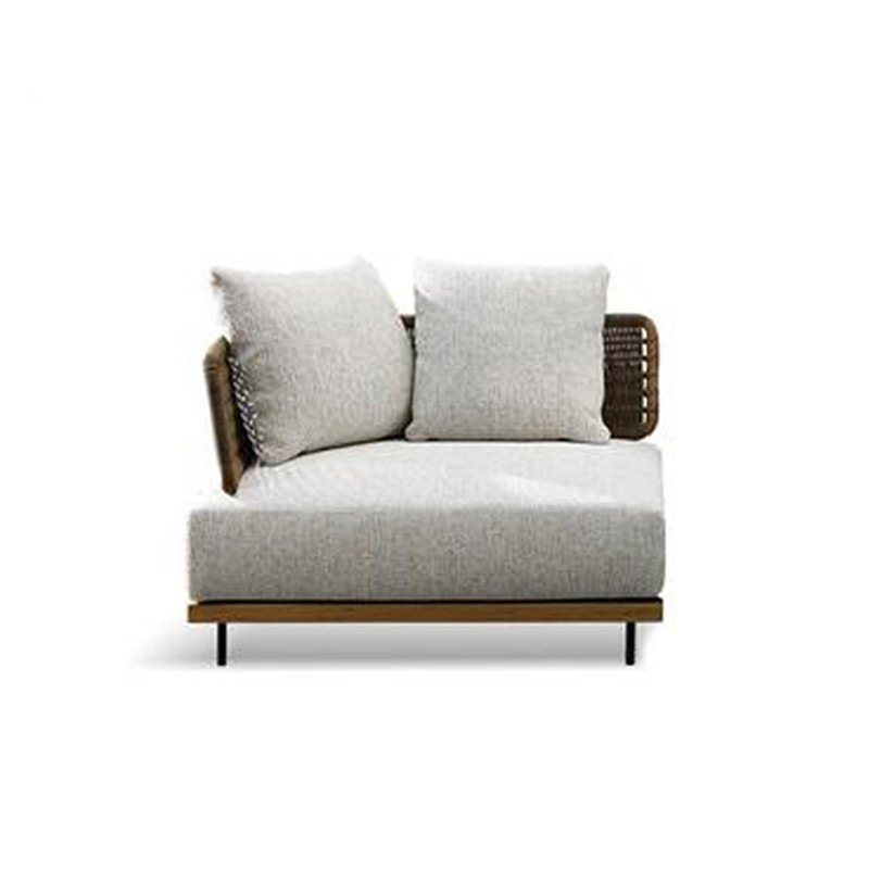 Sofá de madera maciza al aire libre patio Hotel ratán Villa ocio combinación jardín modelo muebles