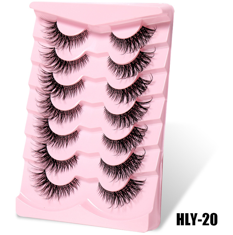 【美品】THE WHALE'S EYELASH 7 Pairs 3D False Eyelashes Wispy Long Lash Thick Soft Fake Faux