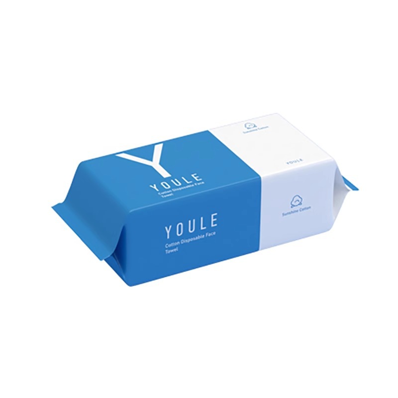 Toalla de limpieza facial desechable de algodón puro toalla de limpieza facial desmaquillaje extraíble toalla de algodón suave seca y húmeda toalla doméstica