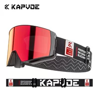 KAPVOE новые красочные магнитные лыжные очки Профессиональные альпинистские снежные очки против тумана очки близорукости одиночные двойные доски для мужчин и женщин