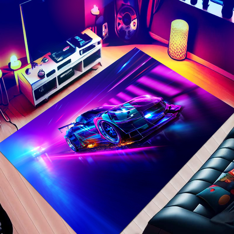 Amazon's New Colorful 3D Carpet Electric Competition Room Full of Atmosphere Mats Living Room Large Area Bedroom Bedside Blanket Amazon's New Colorful 3D Carpet Electric Competition Room Full of Atmosphere Mats Living Room Large Area Bedroom Bedside Blanket