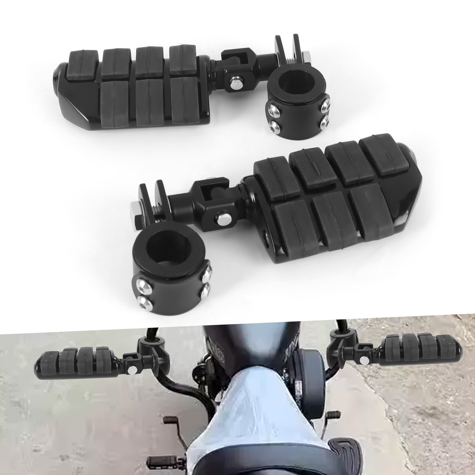 Motorcycle Accessories for Harley-Davidson Universal Modification: Bumper Guard Bar, Footrest, Rest Footrest, Foot Pedal