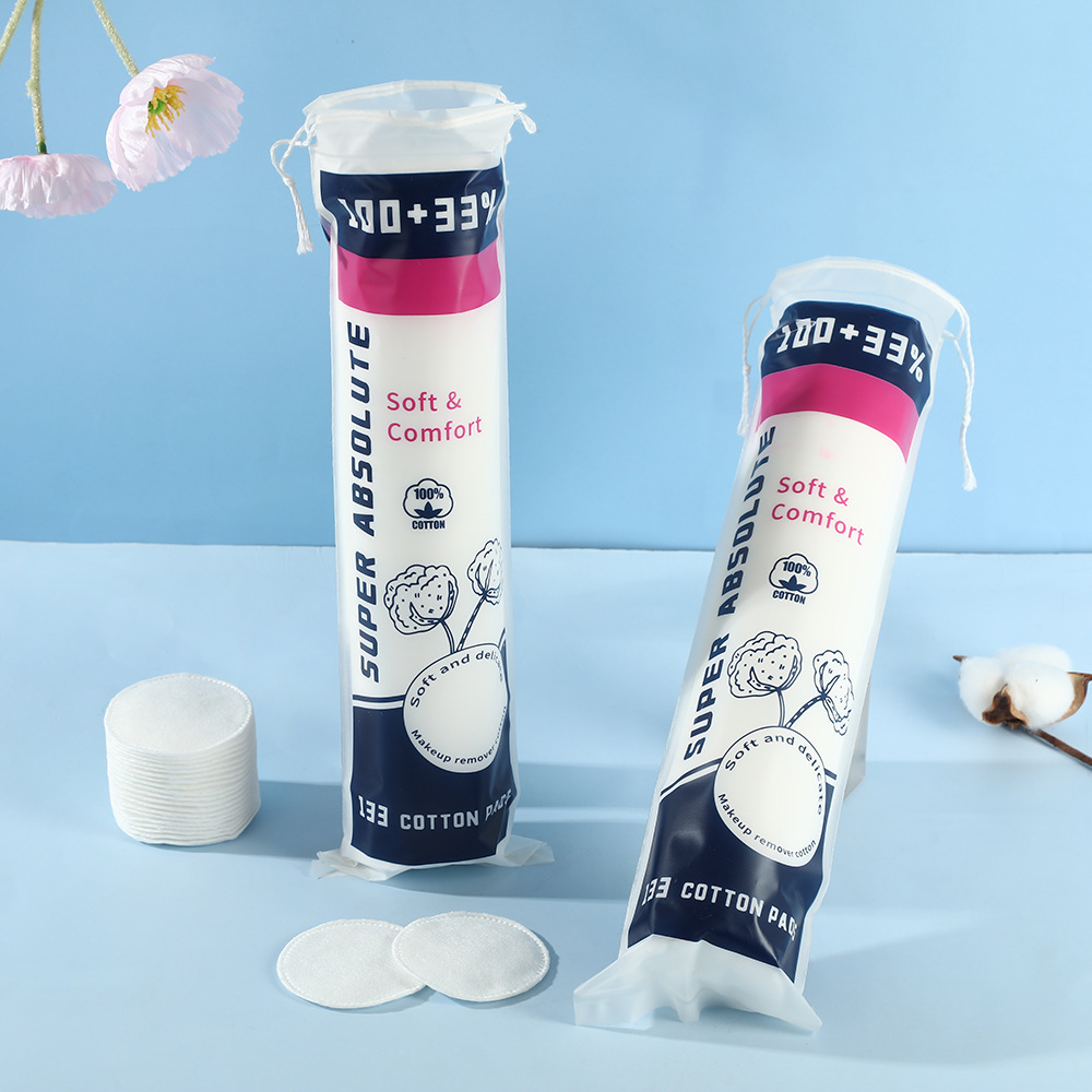 Algodón cosmético ultra suave y cómodo transfronterizo, 133 piezas de algodón húmedo, algodón de limpieza de la cara, algodón único