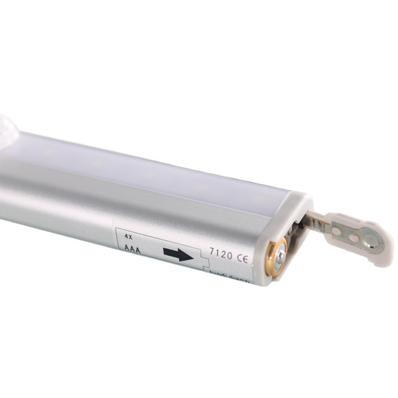 创意人体感应小夜灯 3M粘贴电池感应灯10LED卧室床头灯橱柜衣柜灯