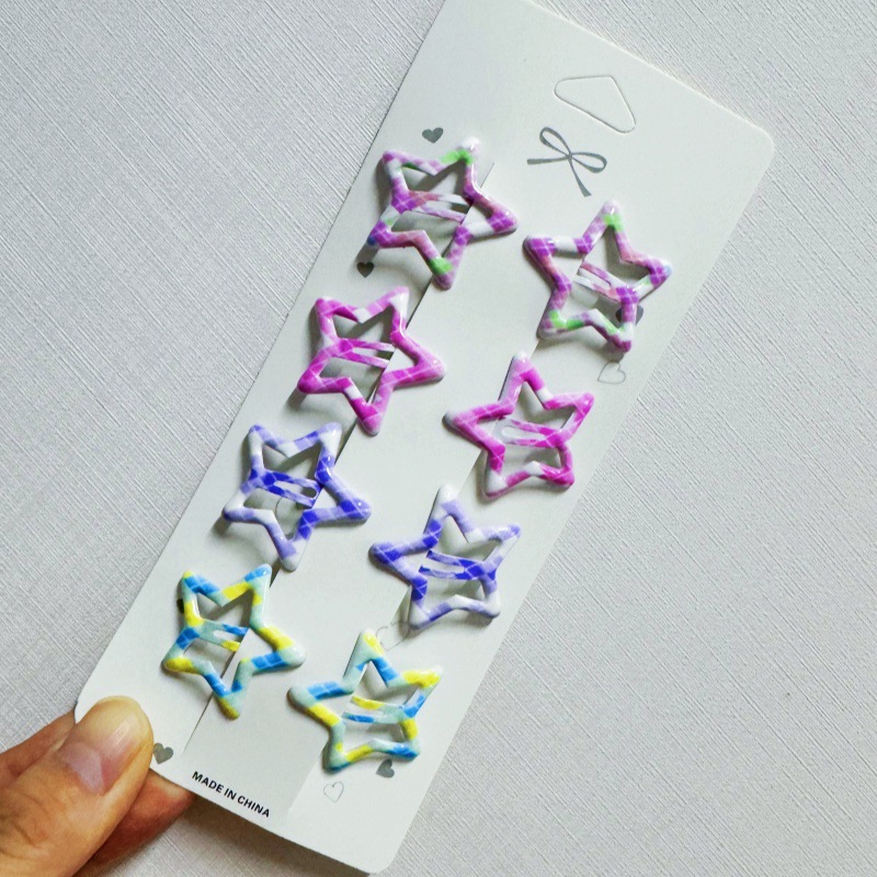 Colorful plaid-8 piece set