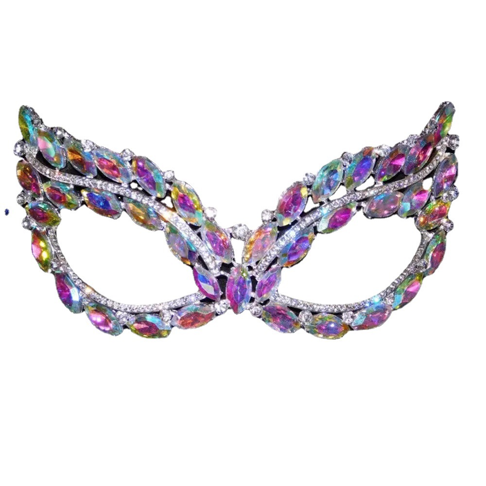 Nueva moda rhinestone máscara europea y americana mascarada sexy máscara simple versátil accesorios máscara