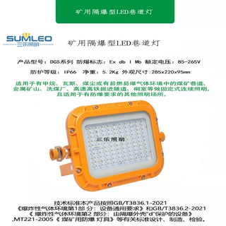 DGS70/127L(A)矿用隔爆型LED巷道灯矿山煤矿井下硐室防爆耐高温