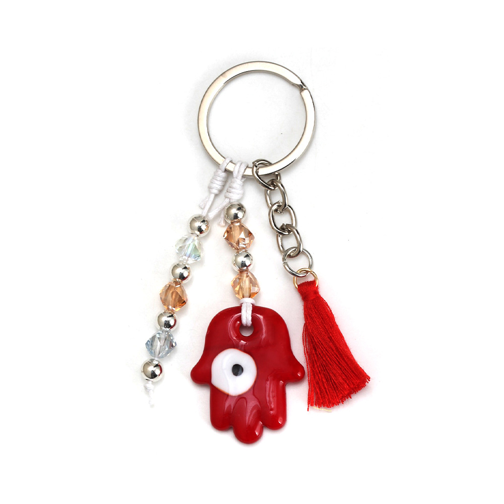 27g Weight Bag Pendant, Keychain Classification 1 Piece Quantity Casual, Daily Occasion Glass Material Devil's Eye Pattern Unisex Gender Retro Style Retro Devil's Eye Glass Unisex Bag Pendant Keychain 17