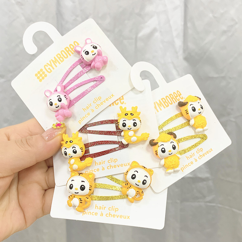 雨精灵可爱动物发绳简约侧边发夹刘海夹发饰韩国ins碎发发卡夹子