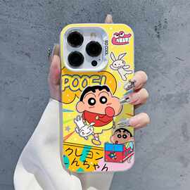 iphone15/13promax小新假期手机壳苹果14plus动漫12/11热销XR/XS