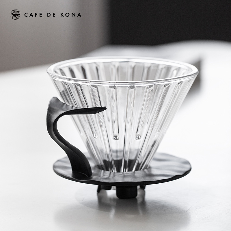CAFEDEKONA time glass filter cup conical coffee filter cup drip drip filter coffee filter