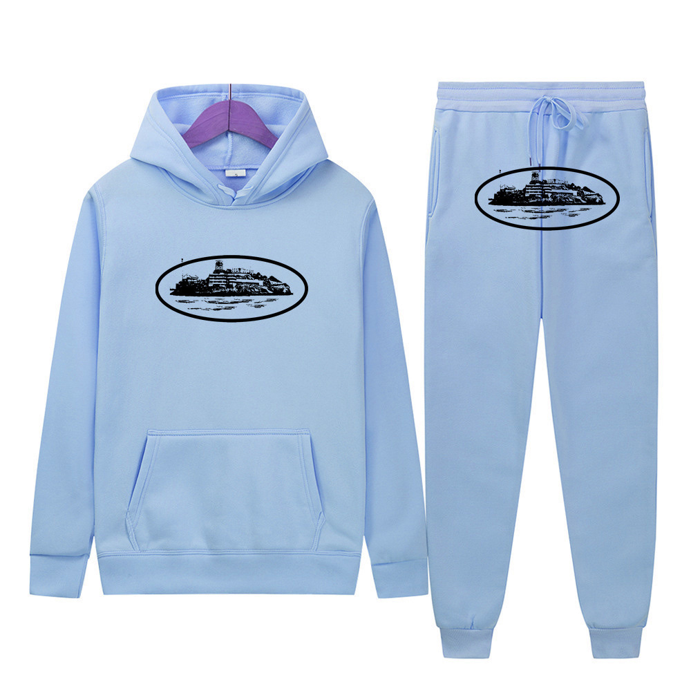 Cross-border trend street suelt sweater set Cortez blanco ropa deportiva para hombres y mujeres hip hop skateboarding set casual