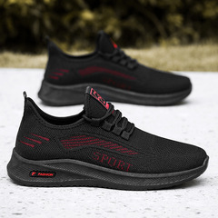 Shoes Directly from Factory for Men - Autumn New Model, Foreign Trade Men's Shoes Wholesale, Men's Breathable Featherknit Casual Sports Shoes