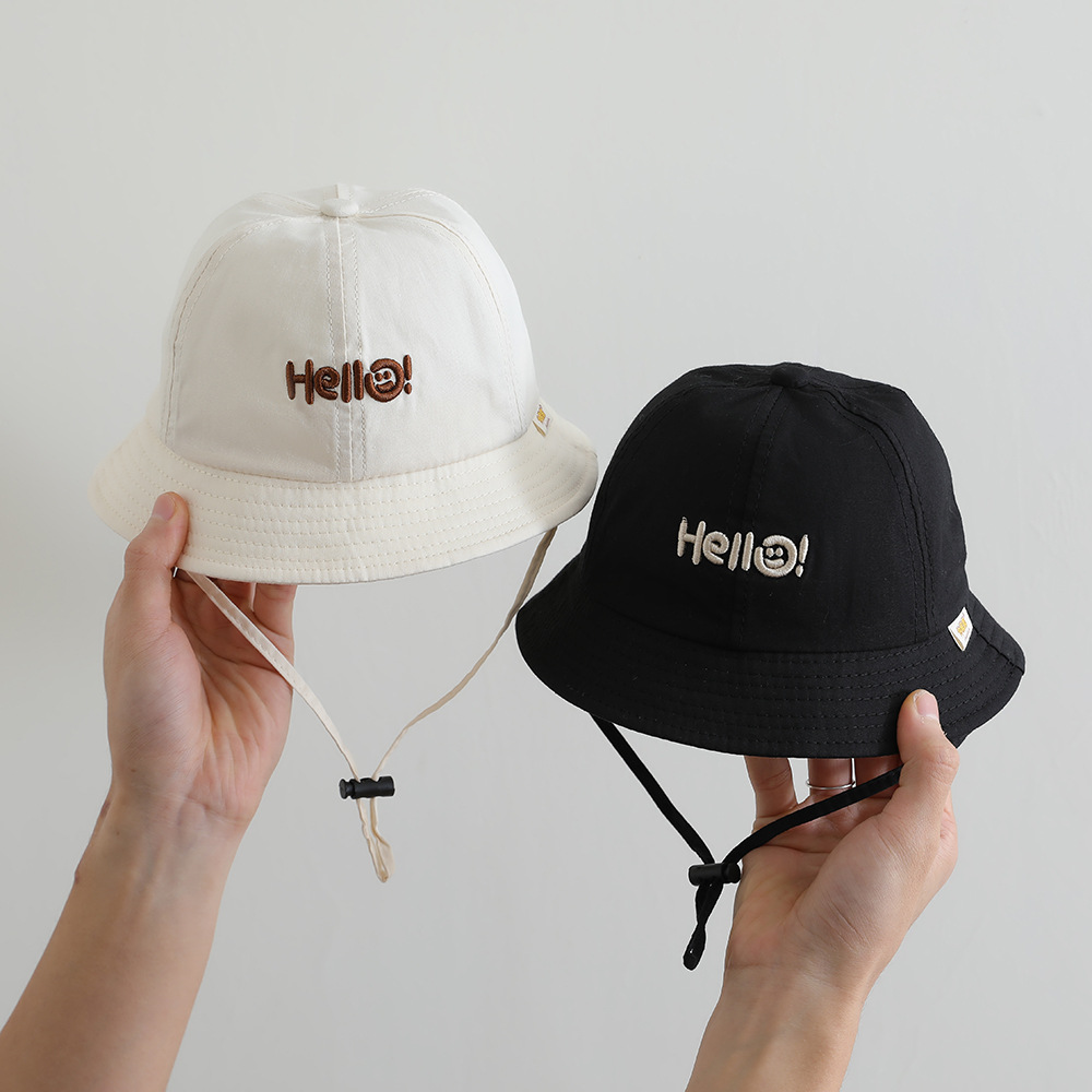 Sombrero de bebé primavera y otoño delgado sombrero de pescador protector solar bebé sombrero de verano respirable sombrero de sol para niños sombrero de sol coreano