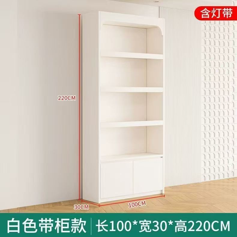 展示柜产品化妆品货架样品美容院置物架美甲多层玻璃门陈列柜子|undefined