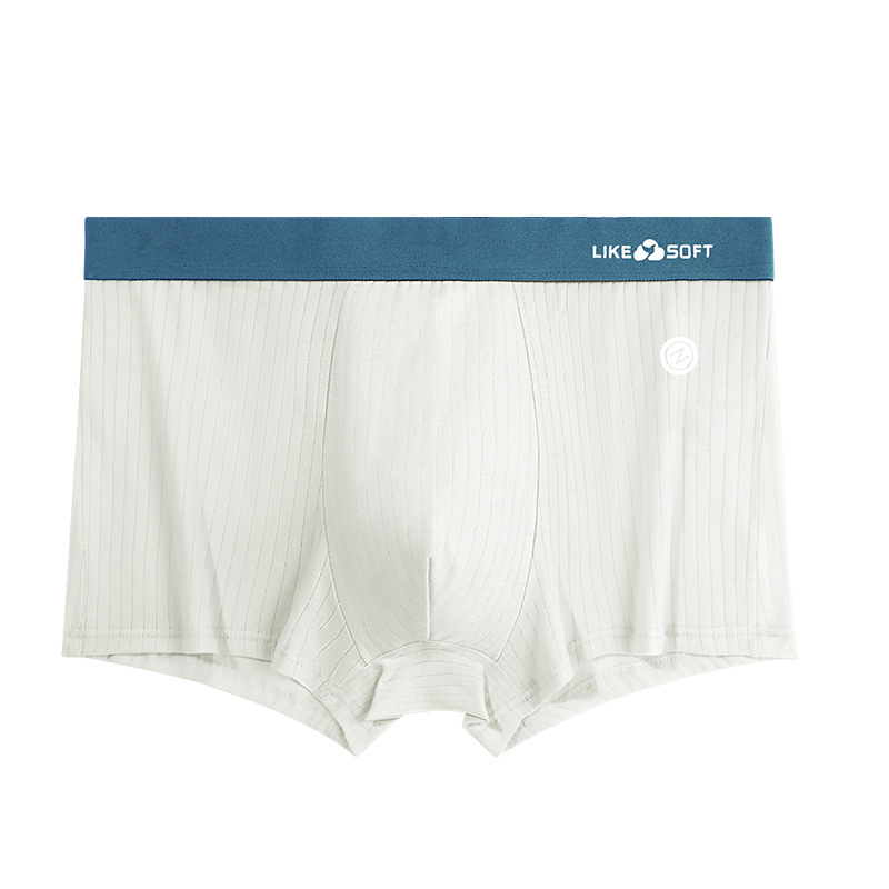 Pantalones interiores de hombre de algodón de contraste de color rayas antibacterianas pro-piel de la piel de los deportes transpirables pantalones adolescentes al por mayor