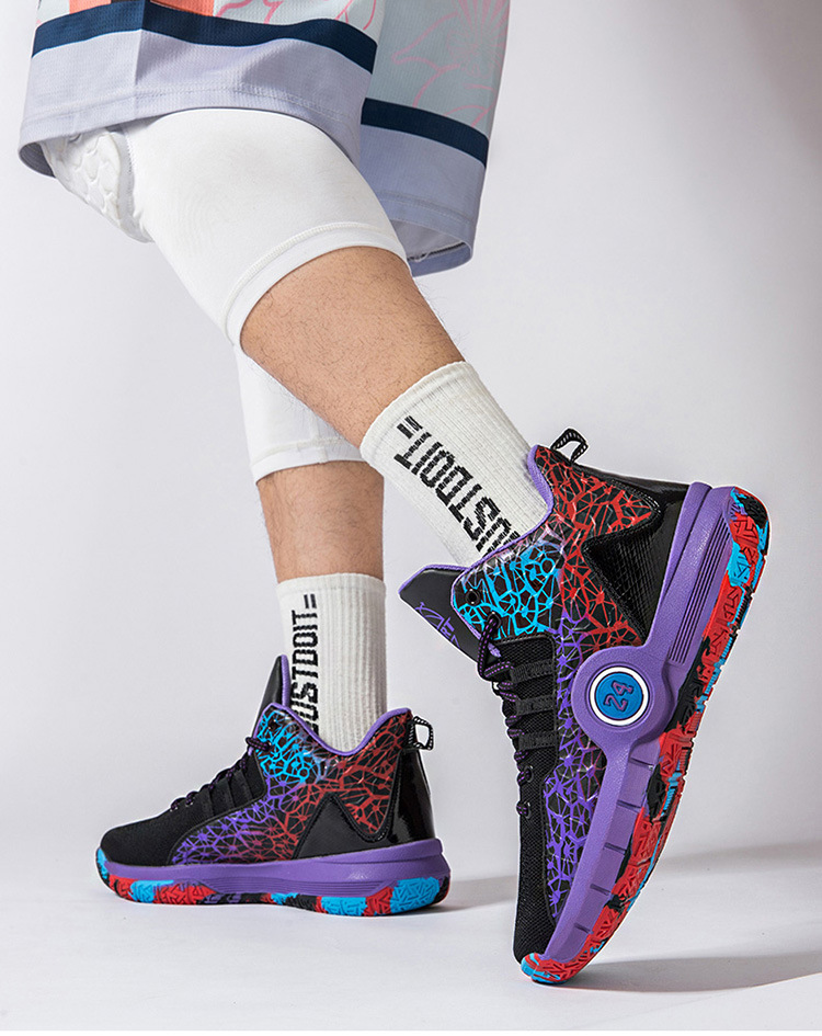 Designer's Fashionable High Top Basketball Shoes Are Non Slip, Wear-resistant, Lightweight, and Breathable for Men and Young Players_voghion.com