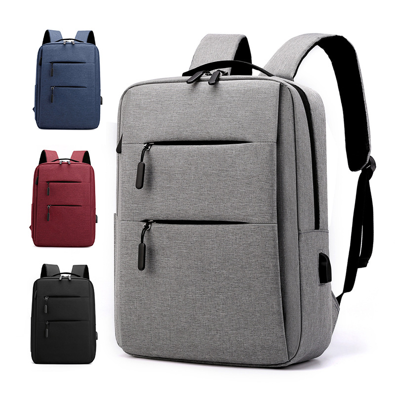 Cross border Backpack 2021 new pattern Korean Edition oxford Backpack men and women college student schoolbag charge USB Computer package