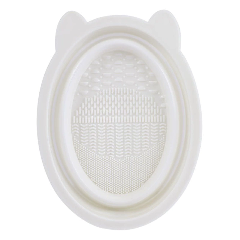 Beauty Egg Powder Puff Cleaning Makeup Brush Cleaner Силиконовая складная миска для мытья сетчатый мешок для чистки набор из трех предметов оптом