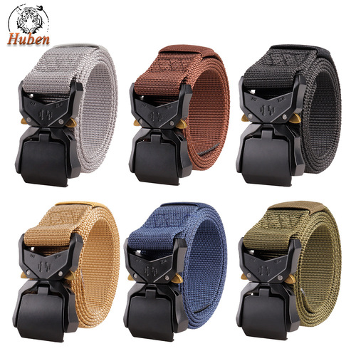 New quick release aluminum alloy buckle nylon belt men's cobra tactical belt outdoor sports belt