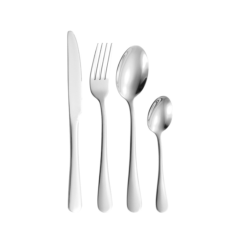 1010 cuchillos y tenedores cucharas de té 24 piezas percha set caja de regalo hotel restaurante occidental cuchillo y tenedor de filete cucharas espejo pulido
