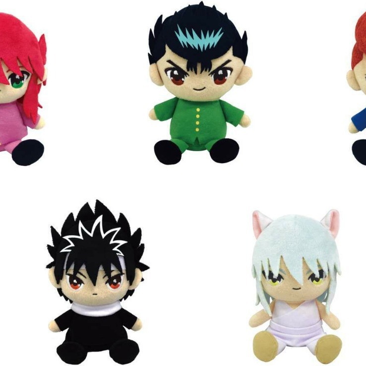 跨境新款Yu Yu Hakusho Mini Chibi Plush幽游白书毛绒玩 偶公仔