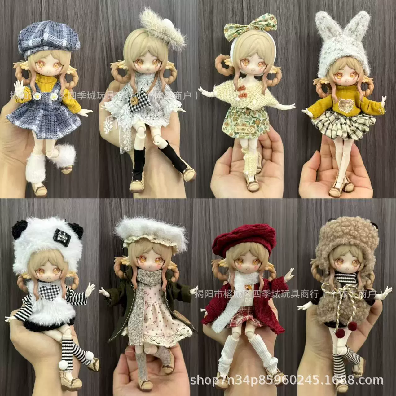 Плачущая 8 точек кукла BJD 12 точек OB11 детская одежда 11–17 см тело Ah Si 10 000 раз сбежало Чжен Хуань Чуань одежда