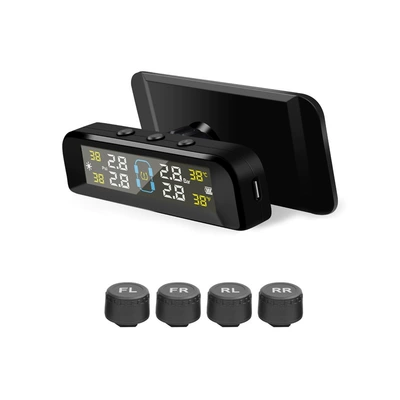Tire pressure monitoring system monitor high precision sensor - upgrade-color-screen-upgrade-voice-broadcast-external-english-russian-vietnamese-spanish-japanese